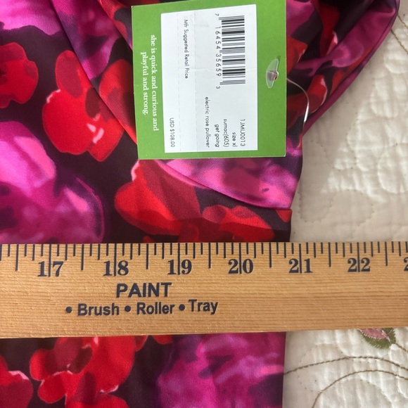 kate spade Floral Long Sleeve Top - Red and Pink NWT - Picture 11 of 12